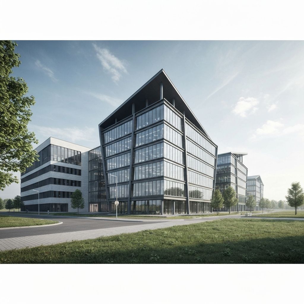 Modernes Industriegebäude Europark